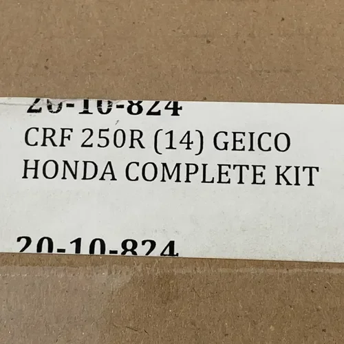 D' COR GEICO Honda Complete Graphics Kit Black 20-10-824 for 14-17 Honda CRF250R
