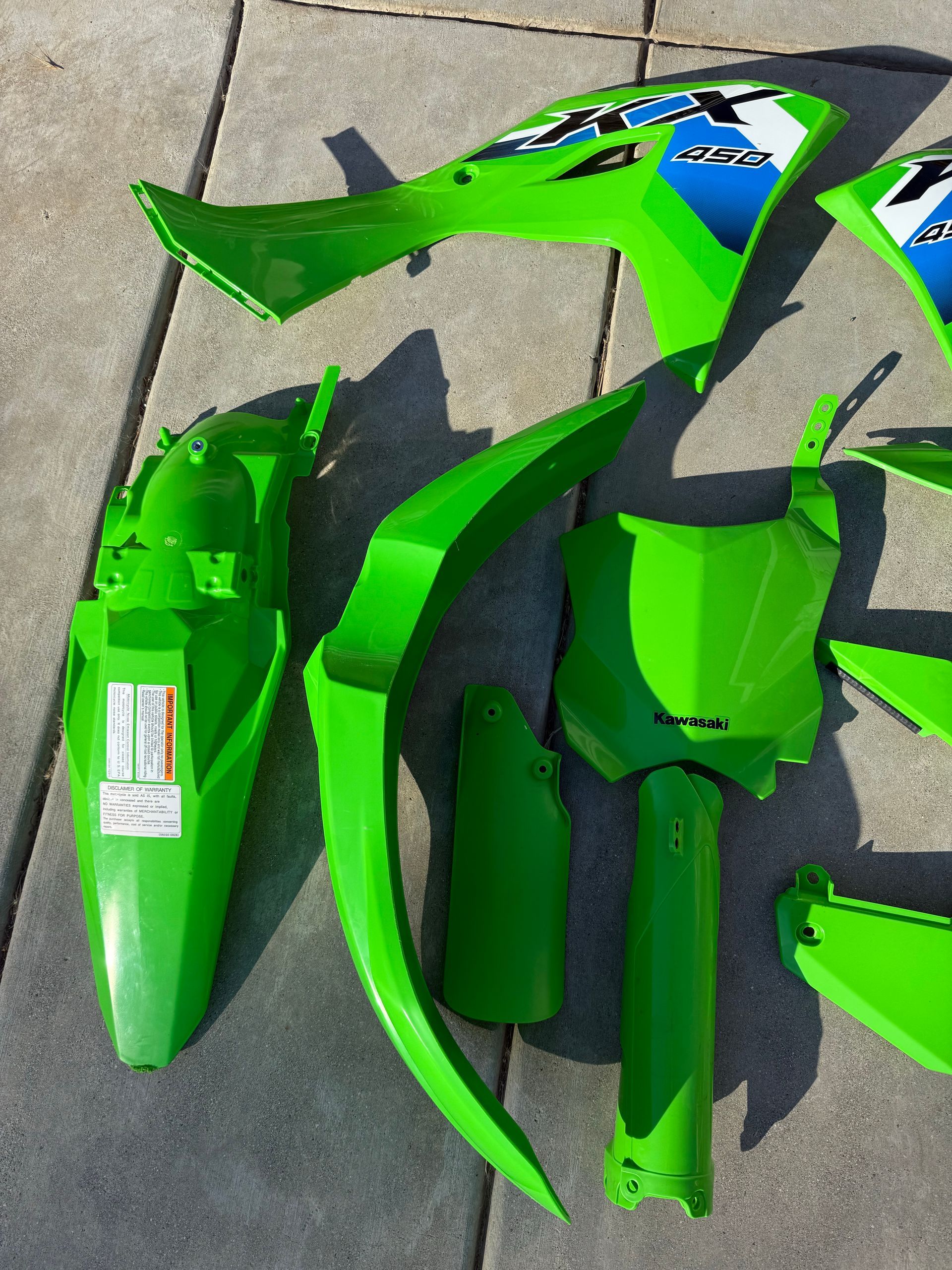 2026 Kawasaki KX450 OEM Plastics Kit
