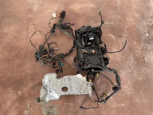 DUCATI oem  2003 999s BATTERY BOX, SELENOID, MOTOR WIRING HARNESS, REGULATOR