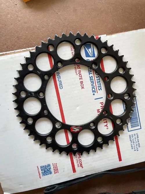 New Renthal rear sprocket 52t black 04-25 kx 450 450x 450sr 250 250x 125 #3