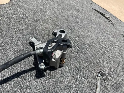 KAWASAKI KX250F KX 250 F REAR BRAKE ASSEMBLY COMPLETE OEM master cylinder 1