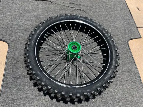 Brand New 2024 KX250 Kite Front Wheel Excel A60 Rim Green Hub Kawasaki tire
