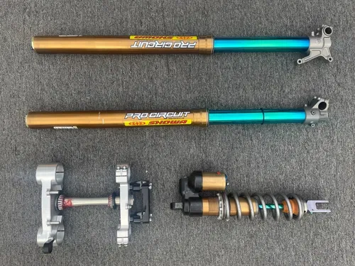 Showa A-Kit forks Shock clamps  Kawasaki 2024 Kx250f from Team Pro Circuit