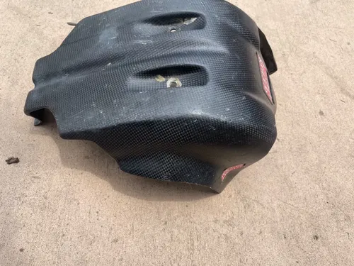 LightSpeed Full Carbon Fiber Glide Plate water pump cover Kawasaki KX 250 21-24