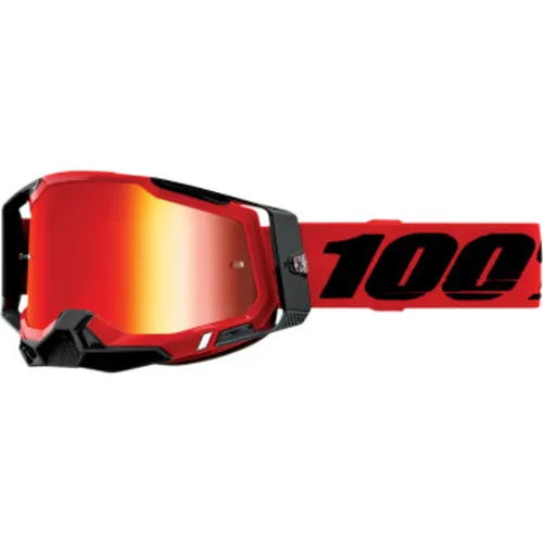 100% Racecraft 2 Goggles - Red - Red Mirror Lens