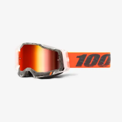 100% RACECRAFT 2® Goggle - Schrute / Mirror Red Lens