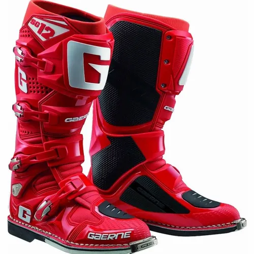 Gaerne SG-12 "Solid Red" Boots - Size 9