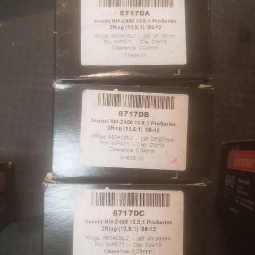 Pro Series Wossner Piston Kit RMZ450 13/14