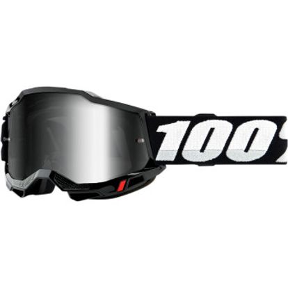 100% Accuri 2 Goggles - Black - Silver Mirror