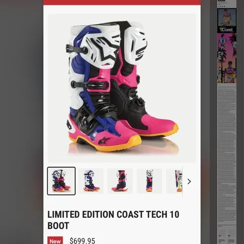 NEW LIMITED EDITION COAST TECH 10 BOOT