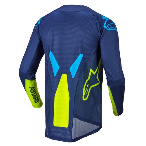 2022 ALPINESTARS TECHSTAR FACTORY Dark Blue/Yellow Fluo/Blue Neo Gear Combo