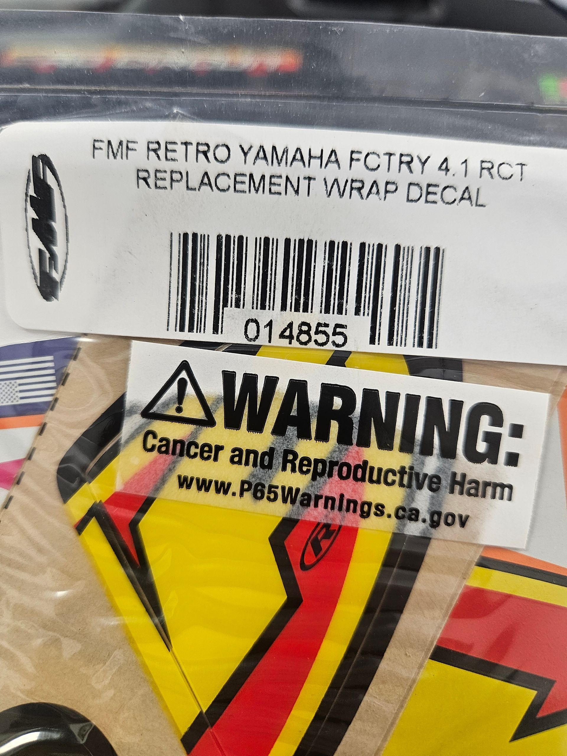 FMF RETRO YAMAHA FCTRY 4.1 RCT REPLACEMENT WRAP DECAL 014855