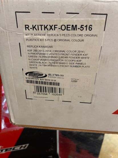 Rtech Plastic Kit KXF 250 