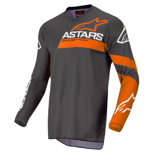 2022 ALPINESTARS FLUID CHASER Anthracite/Coral Fluo Gear Combo