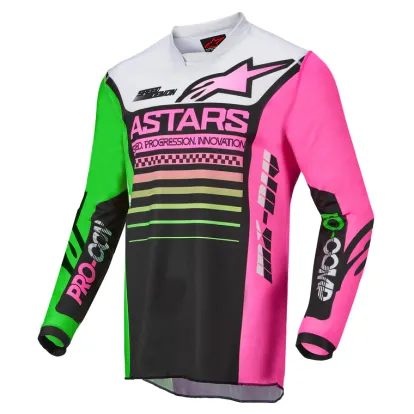 2022 YOUTH RACER COMPASS Black/Green Neon/Pink Fluo