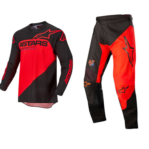 2022 ALPINESTARS RACER SUPERMATIC Black/Bright Red Gear Combo