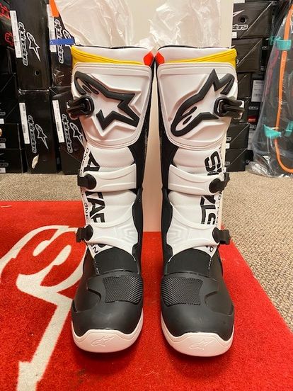 ALPINESTARS TECH 3 BOOTS - Black/White/Red Fluo/Yellow >OOTB