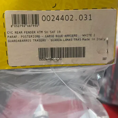 New Cycra Rear Fender