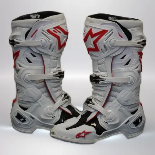 Alpinestars Tech 10 Supervented Boots - White/Red