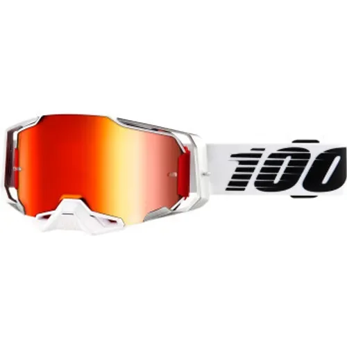100% Armega Lightsaber Red Mirror Goggles-Mirrored Lens
