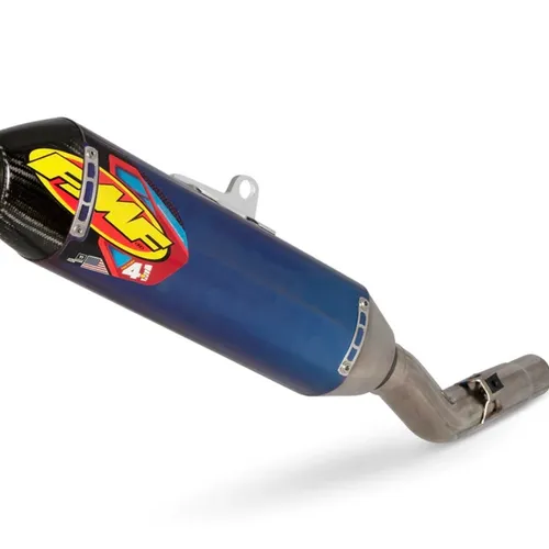 FMF FACTORY 4.1 RCT TITANIUM ANODIZED W/ CARBON CAP
