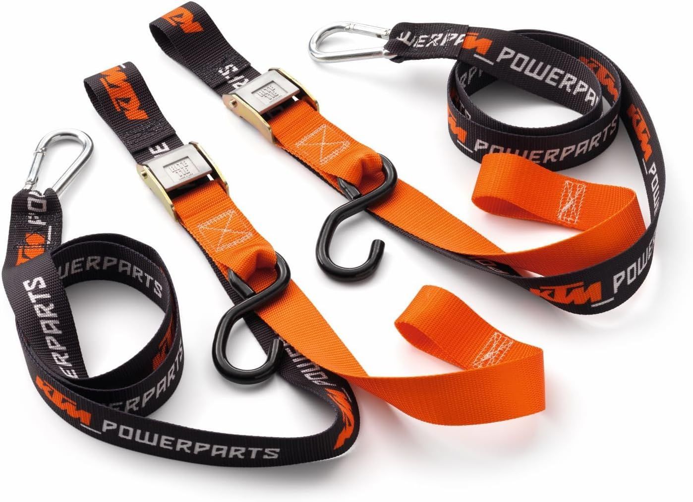 Premium KTM Tie Down Set, U6910047, (2 Pack) Features Built-in Soft Tie Loops, 
