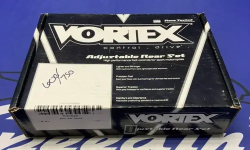 Vortex Racing Rear Sets Left & Right (Black) GSXR 600/750 2011-2025 RS582K