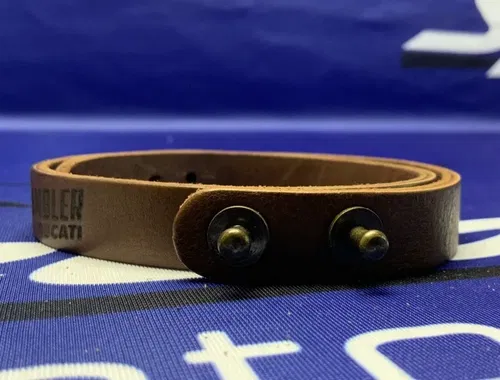 Ducati Head Logo Leather Bracelet 987691860