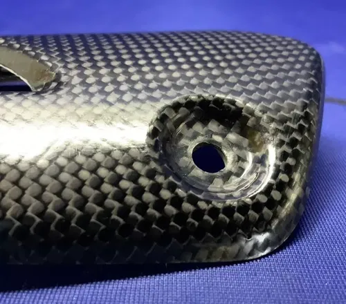 Ducati Exhaust Carbon Heat Shield Diavel/S 2016-2020 OEM 96980801A
