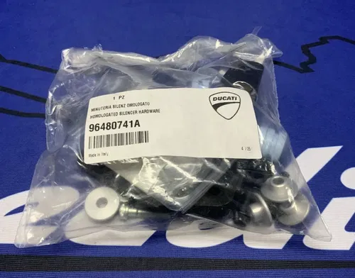 Ducati Homologated Muffler Hardware W/ Clamps Scrambler 2015-2016 OEM 96480741A