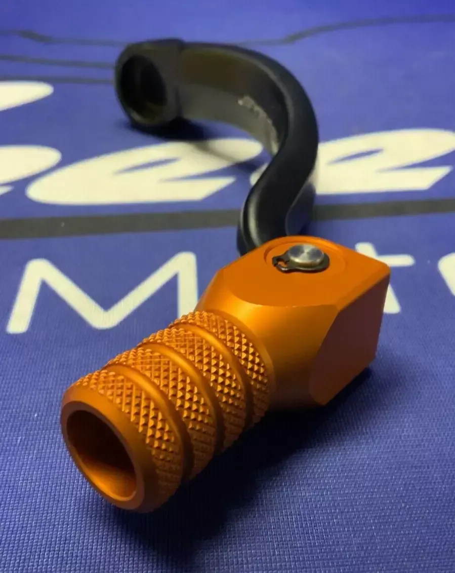 Hammer Head Offset Forged Shift Lever Black & Orange 125SX 2017-2022 11-0569