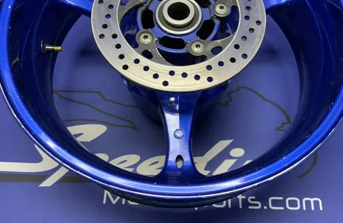 Suzuki Rear Wheel W/ Brake Rotor (Blue) GSXR 600/750 2006-07 OEM 64111-01H00-YLY