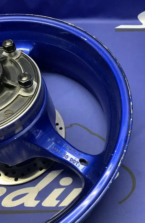 Suzuki Rear Wheel W/ Brake Rotor (Blue) GSXR 600/750 2006-07 OEM 64111-01H00-YLY