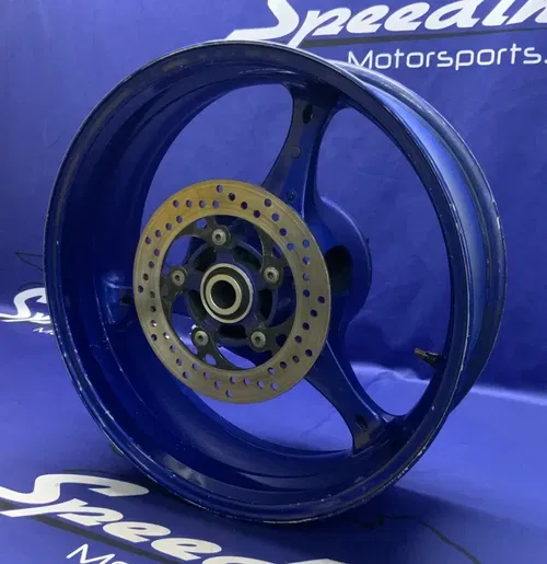 Suzuki Rear Wheel W/ Brake Rotor (Blue) GSXR 600/750 2006-07 OEM 64111-01H00-YLY