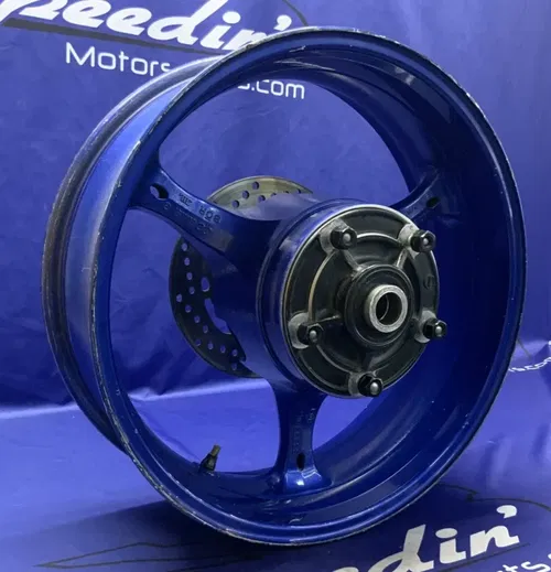Suzuki Rear Wheel W/ Brake Rotor (Blue) GSXR 600/750 2006-07 OEM 64111-01H00-YLY