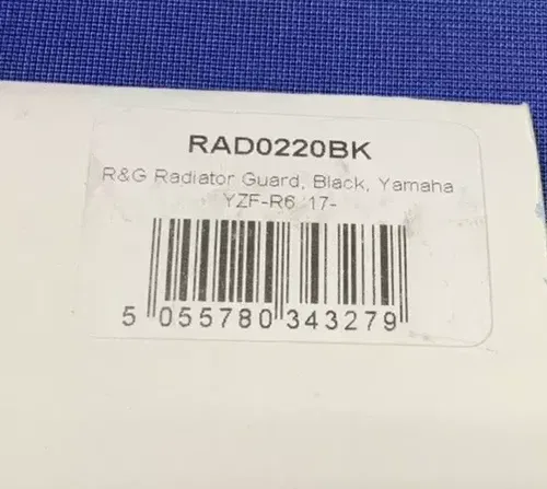 R&G Racing Radiator Guard YZF- R6 2017-2020 RAD0220BK