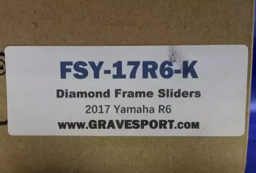 Graves Motorsports Diamond Frame Sliders Yamaha YZF-R6 2017-2020 FSY-17R6-K