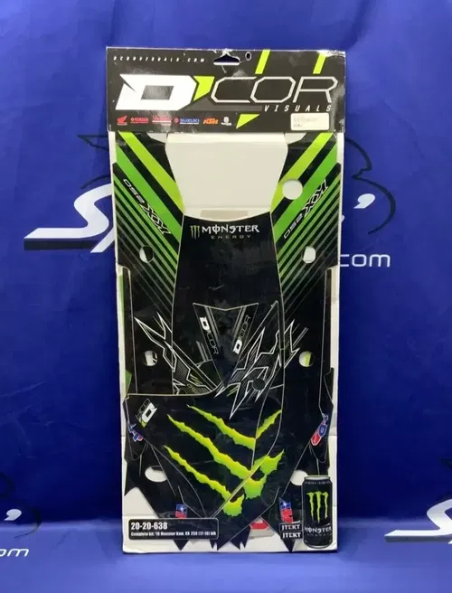D'COR Visuals Monster Kawasaki Complete Graphic Kit KX250F 2017-2020 20-20-639