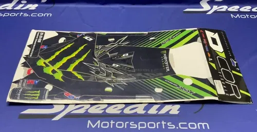 D'COR Visuals Monster Kawasaki Complete Graphic Kit KX250F 2017-2020 20-20-639