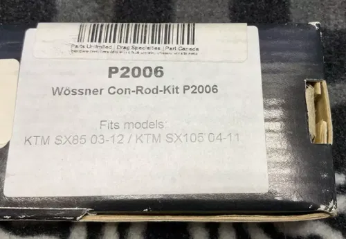 Wossner Connecting Rod Kit KTM 105SX 2004-2011, 85SX 2003-2012 P2006