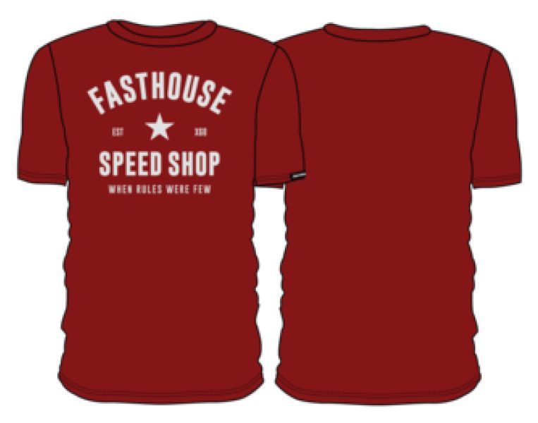 FastHouse PARAGON TEE CARDINAL MED