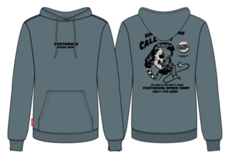 FastHouse CALL US PULLOVER SLATE 3XL