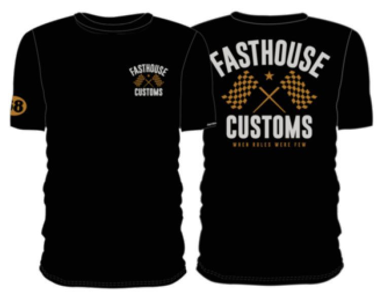 FastHouse 68 TRICK TEE WHITE RED MED