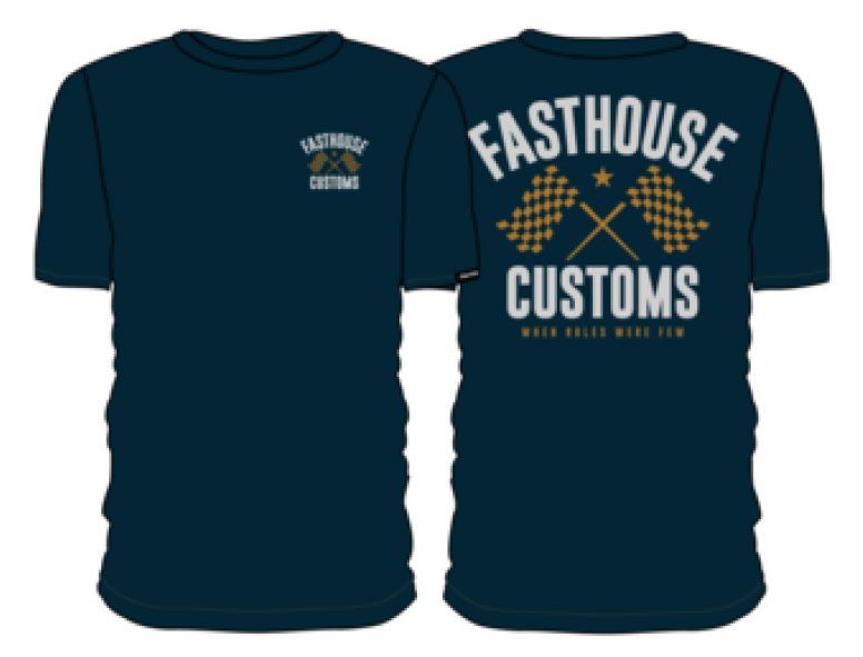 FastHouse 68 TRICK TEE BLACK GOLD 