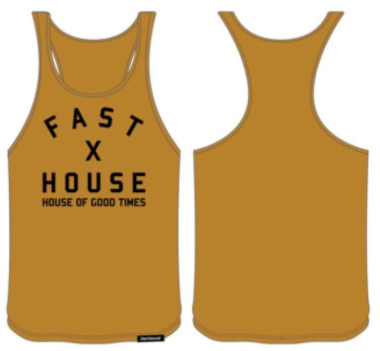 FastHouse WMN AXIOM TANK GOLD LRG
