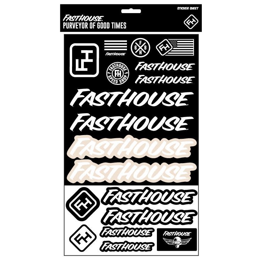 FastHouse B&W STICKER SHEET