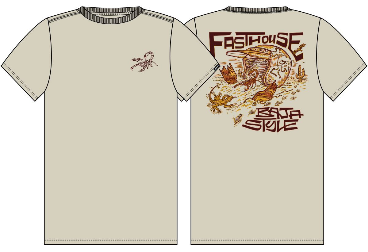 FastHouse BAJA STYLE SS TEE NAVY MD