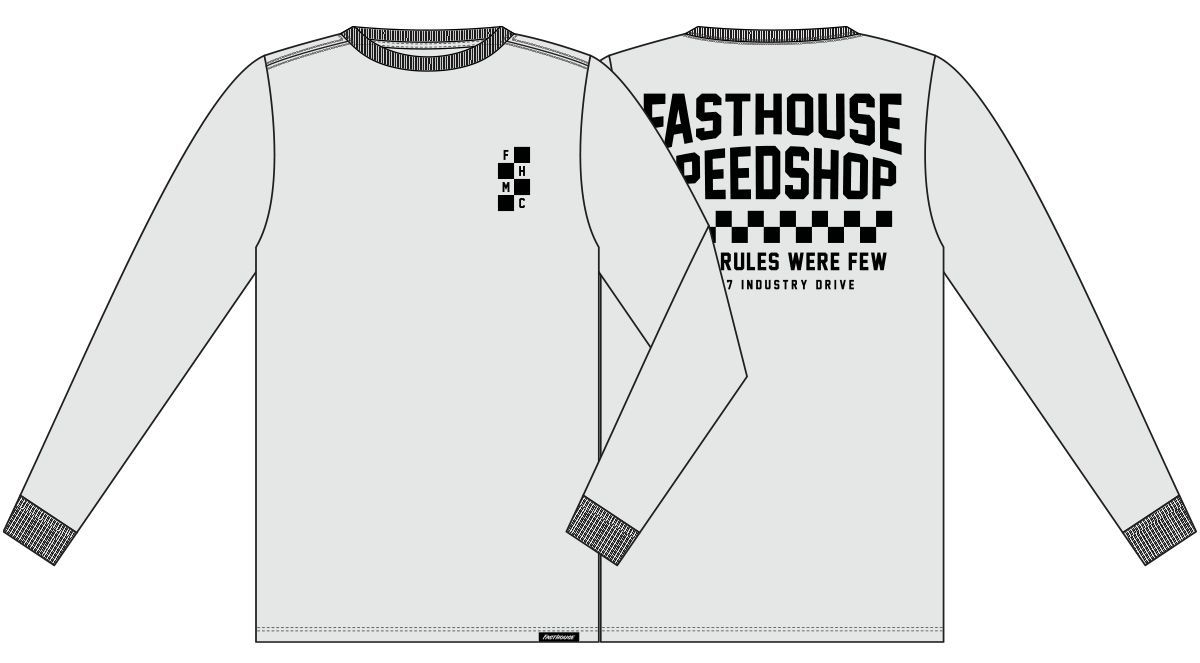 FastHouse CHALET LS TEE WHITE 3X