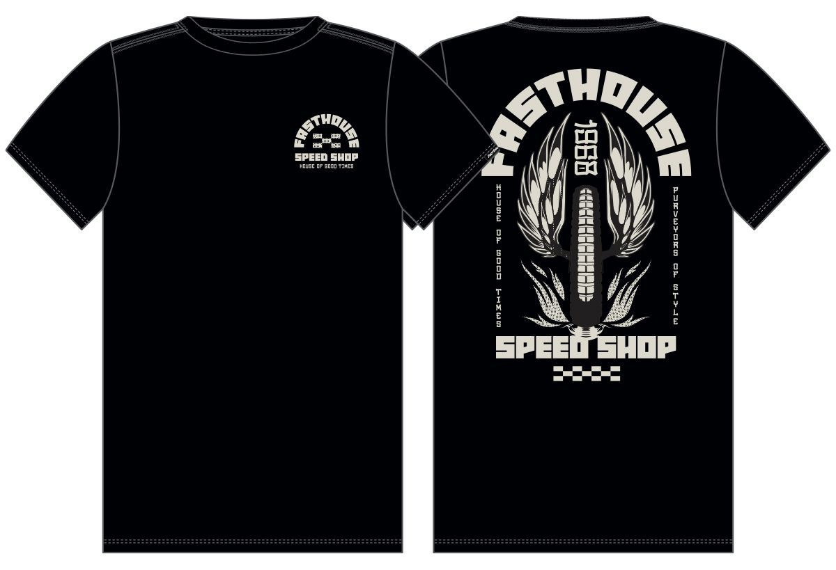 FastHouse IRON STEED SS TEE BLACK SM