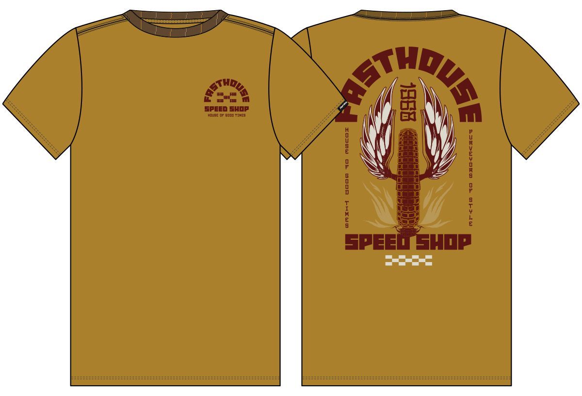 FastHouse IRON STEED SS TEE BLACK SM